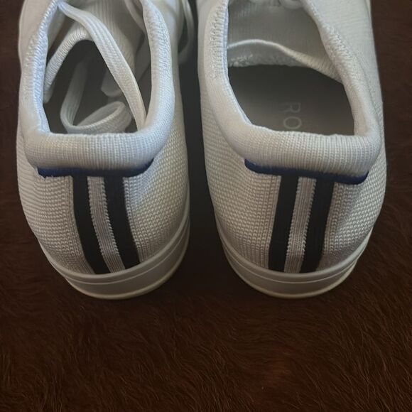 Rothy's The Lace Up Sneaker Soft Flexible Upper Bright White Size 8 - Picture 11 of 11